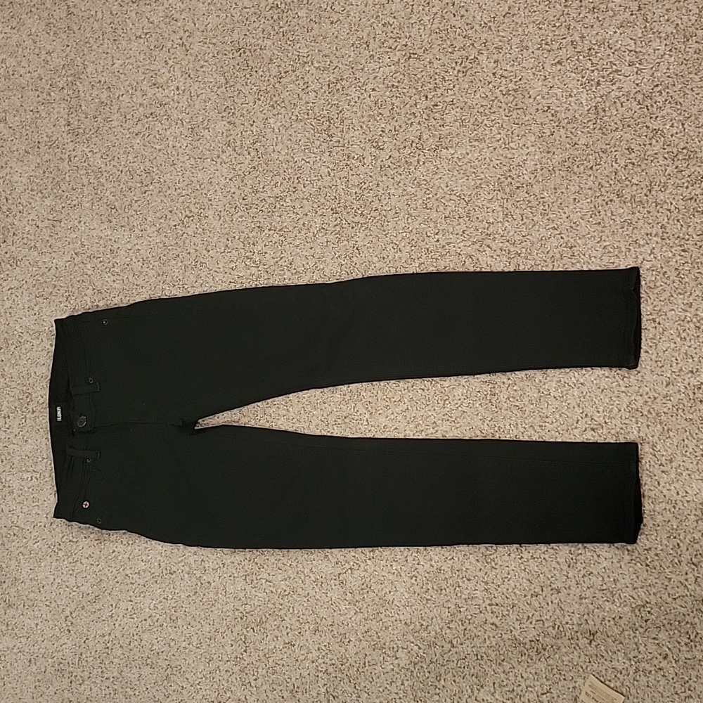 Hudson Barbara High Waist Super Skinny Black Jeans
